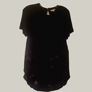 Wilfred With Silk Black Upper, Black Floral Lower Medium